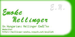 emoke mellinger business card
